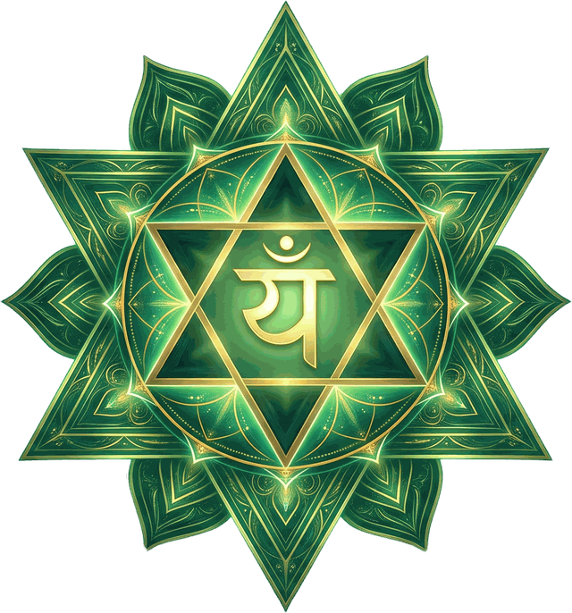 Anahata heart chakra symbol